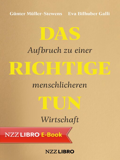 Title details for Das Richtige tun by Günter Müller-stewens - Available